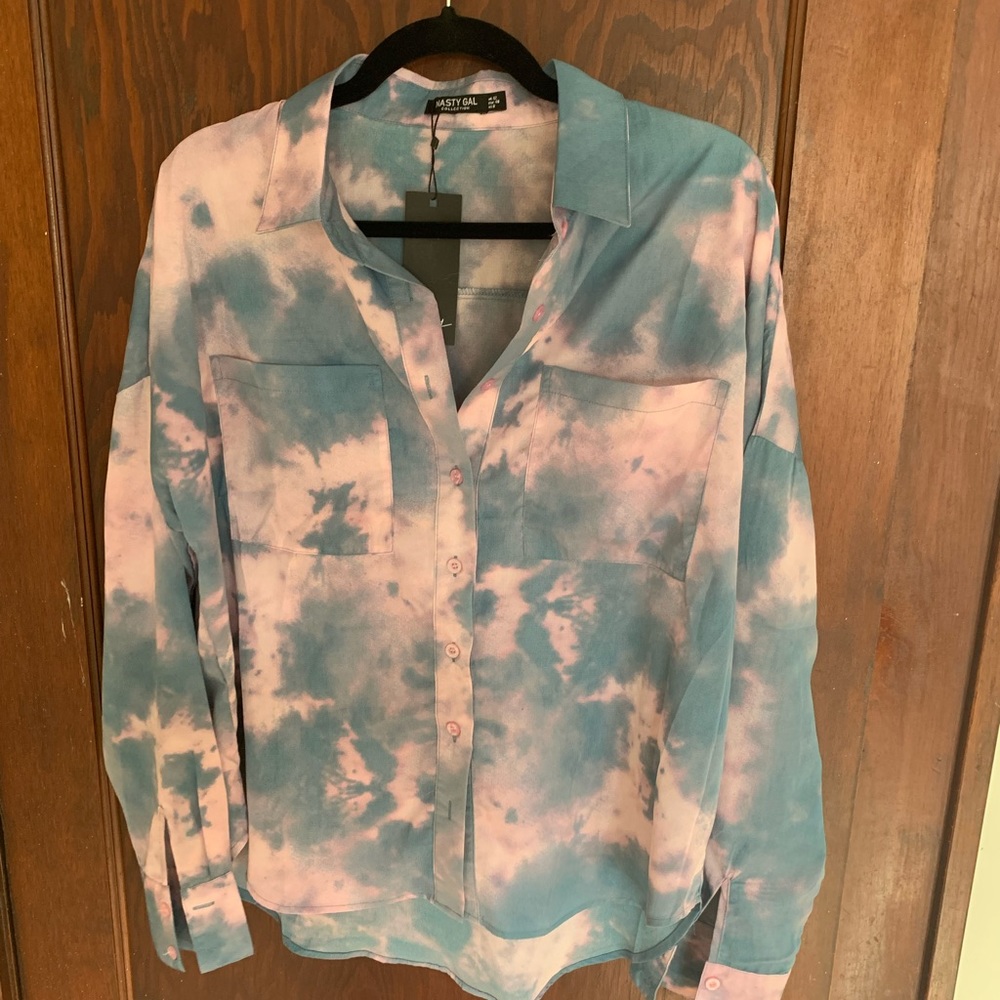 Nasty gal cloud print top